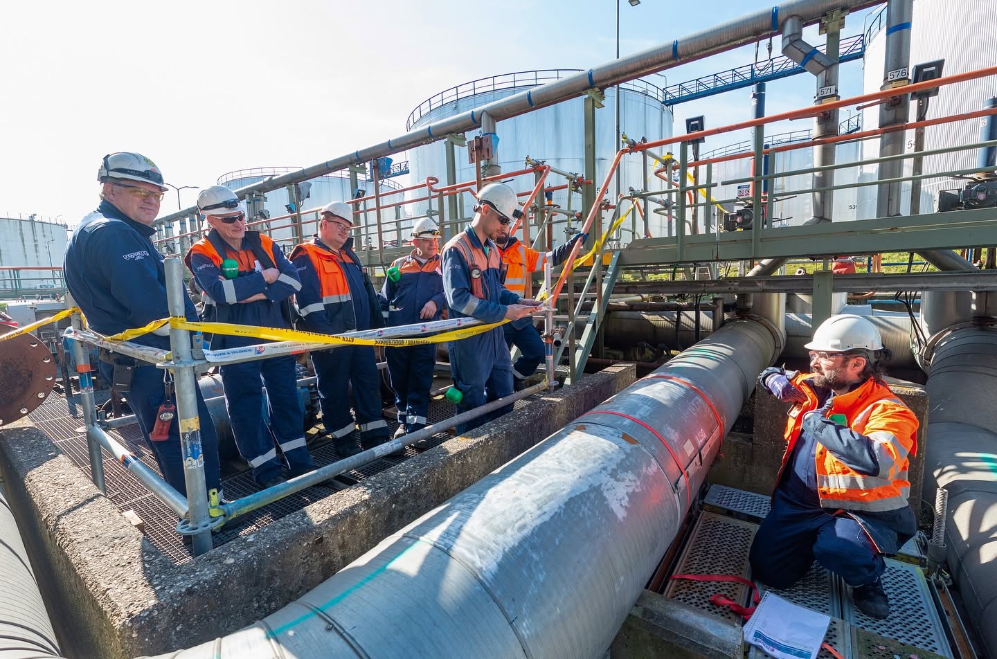 Professionals working in logistics and terminal operations